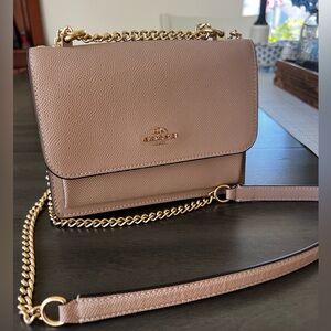 Tan Coach Outlet Mini Klare Crossbody Bag